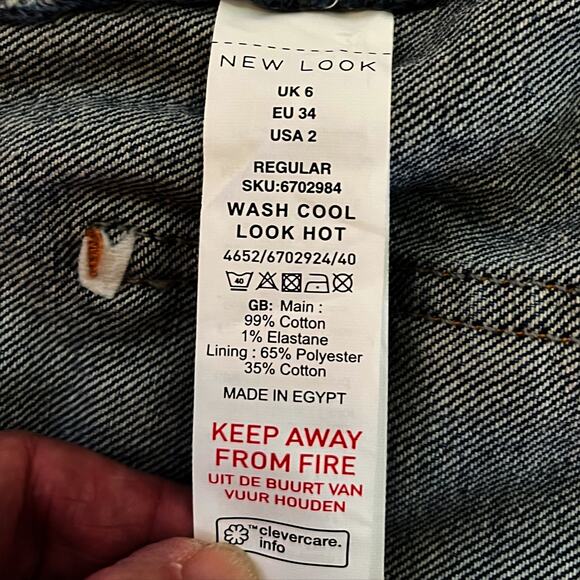 New Look Tori Mom Denim Jean in Mid Blue Size 2 - Picture 15 of 15